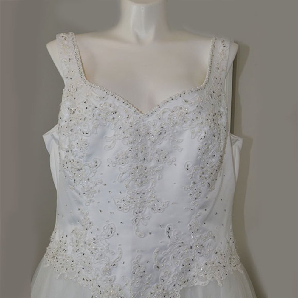 Mori Lee By Madeline Gardner Wedding Dress Size 24 NWT - Picture 6 of 16